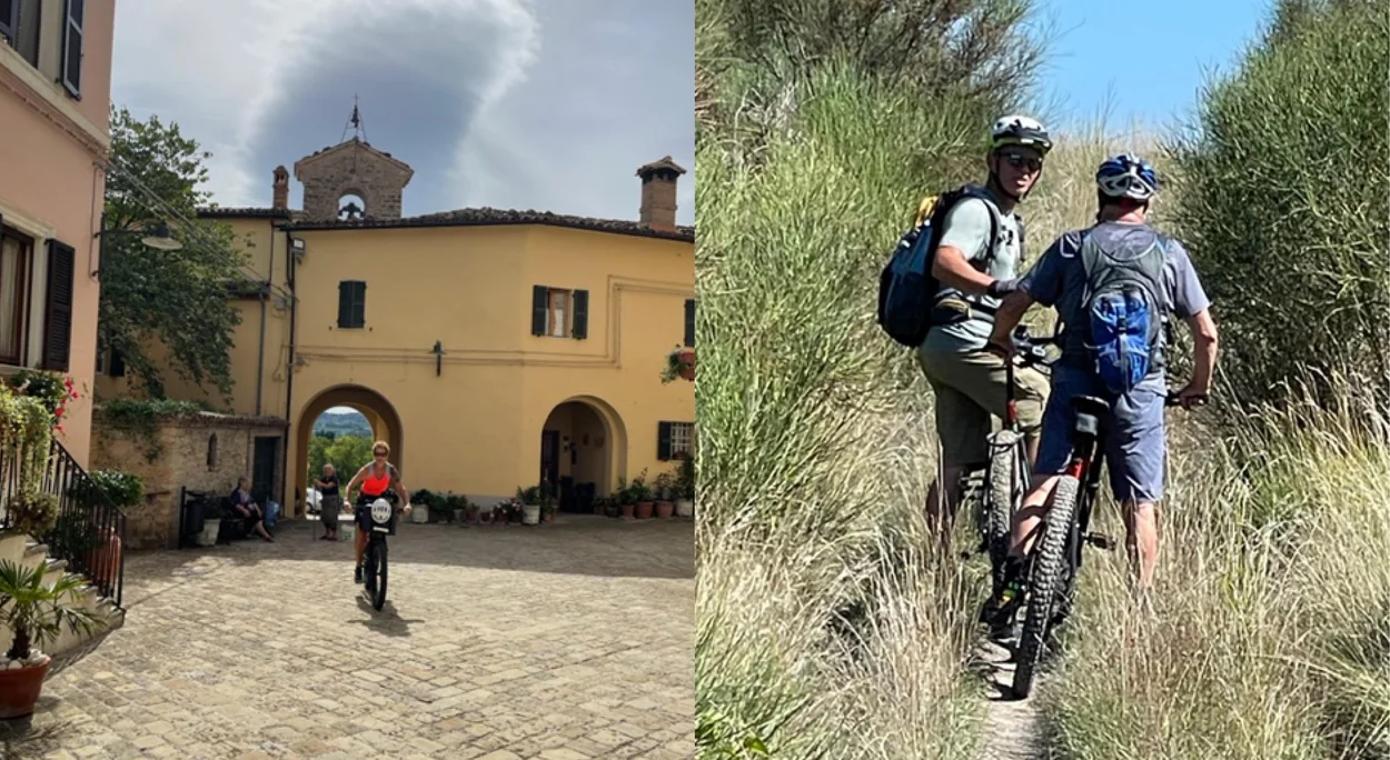 Mit dem E-MTB durch Dörfer und Hügel der Marken